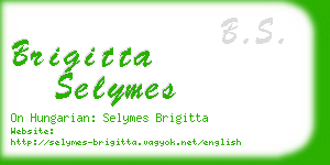 brigitta selymes business card